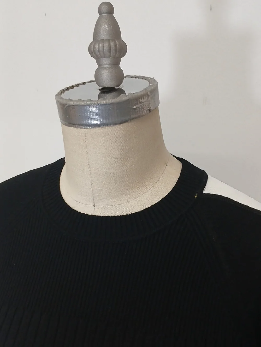 Sportmax Black Ribbed Knit Bodycon Dress - Picture 6 of 9